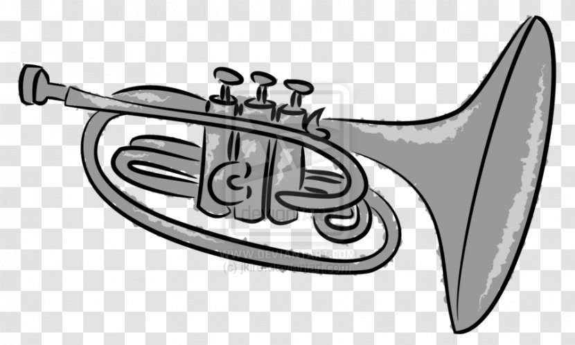 Cornet Mellophone Drawing Animated Film Clip Art - Tree - Musical Instruments Transparent PNG