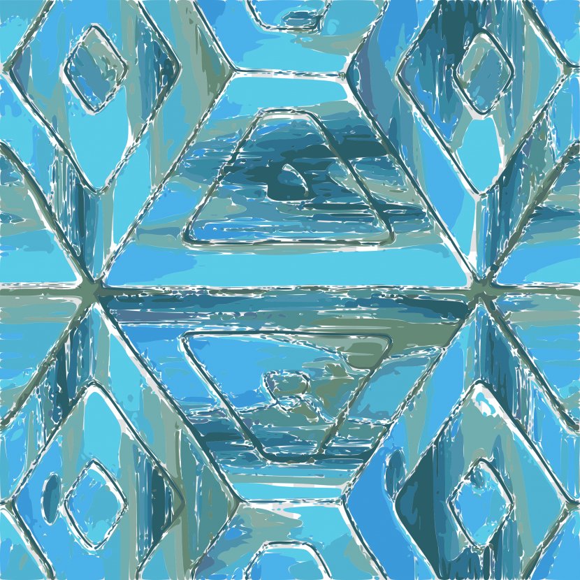 Tile Turquoise Kitchen Pattern - Glass Transparent PNG