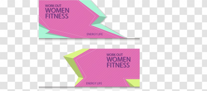 Fitness Centre Physical - Pink - Geometric Billboard Transparent PNG
