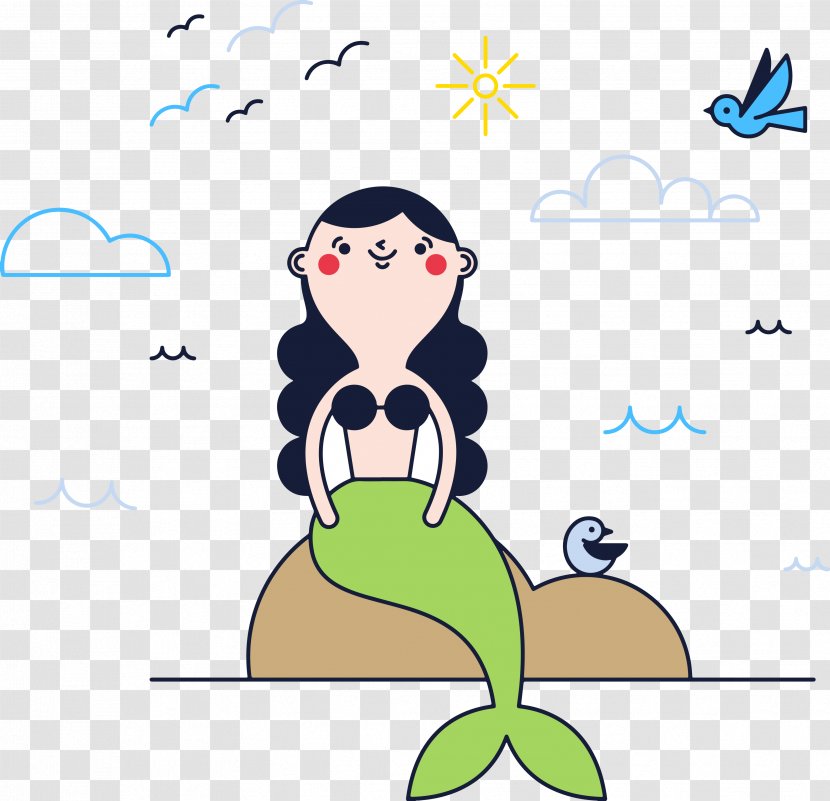 The Little Mermaid Euclidean Vector Clip Art - Shutterstock Transparent PNG