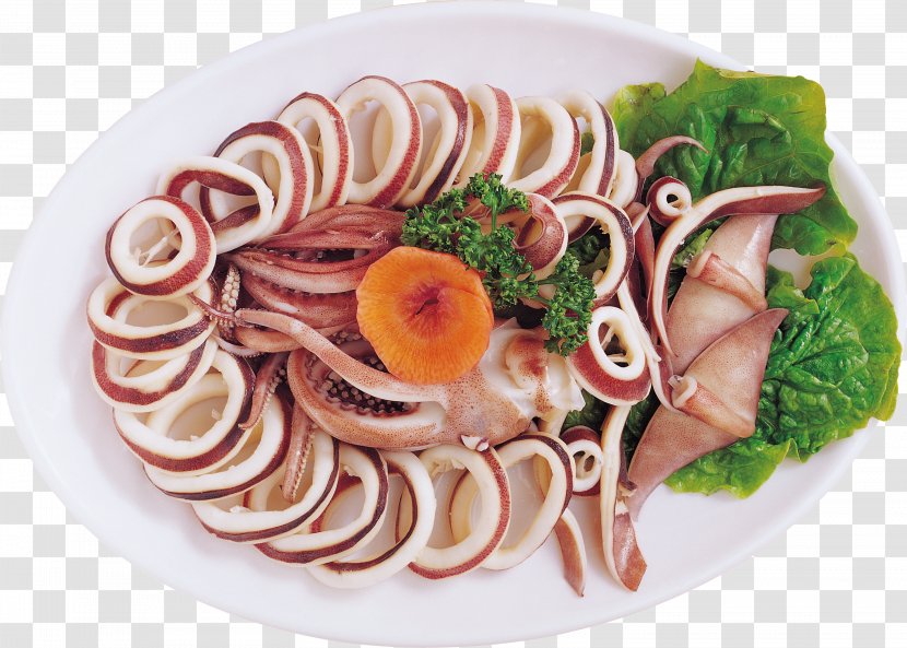 Squid As Food Dish Seafood Dried Shredded - Ham - Ramen Transparent PNG