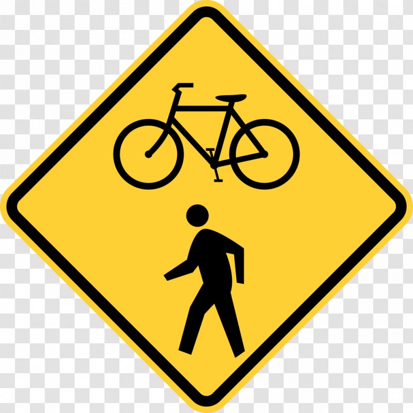 Traffic Sign Warning Road Driving - Bicycle - Signs Transparent PNG