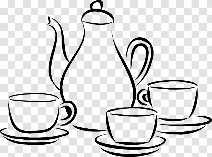 Coffee Cup Cafe Espresso Clip Art - Drawing Transparent PNG