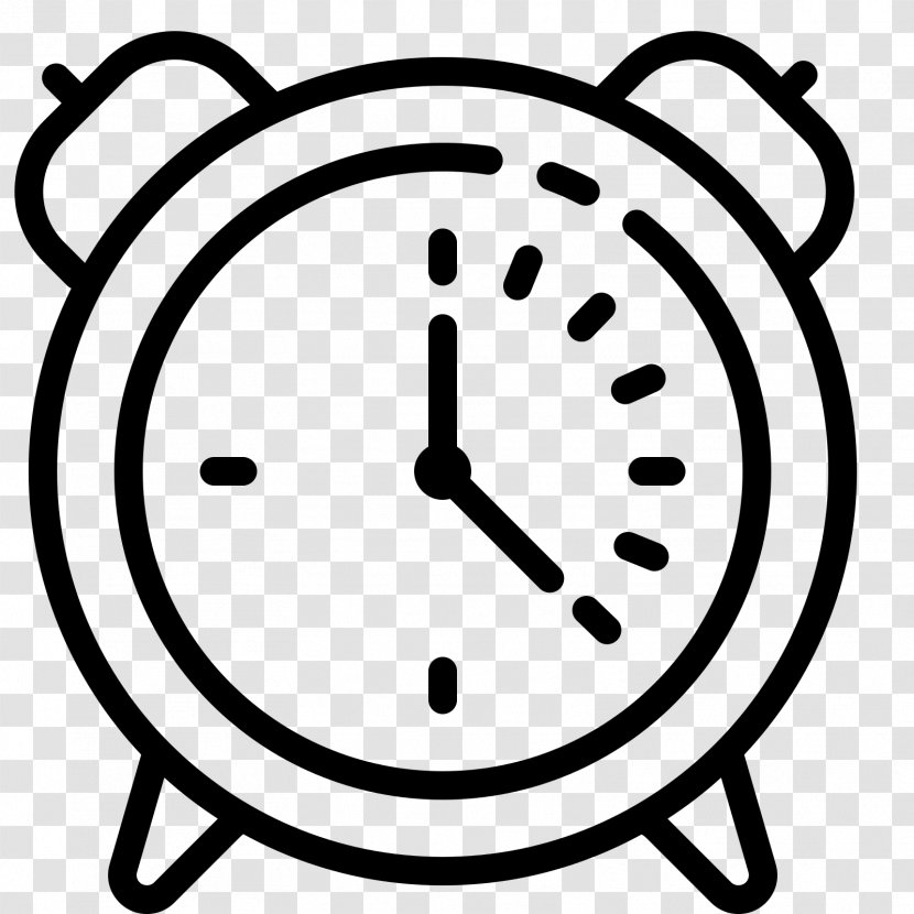 Alarm Clocks Clip Art - Black And White - Clock Countdown Transparent PNG