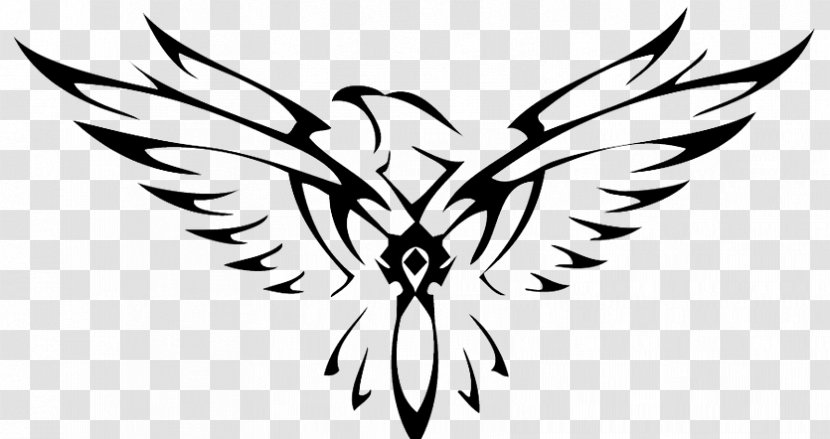 Sleeve Tattoo Bald Eagle Falcon - Heart Transparent PNG