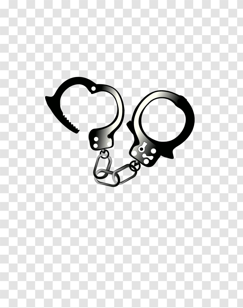 Handcuffs Police Clip Art - Text - Arrest Transparent PNG