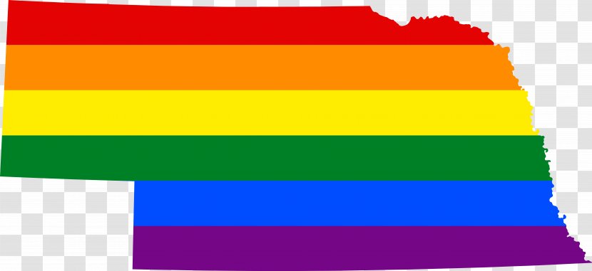 Flag Of Nebraska LGBT Rainbow Bisexuality - Flower - Frame Transparent PNG
