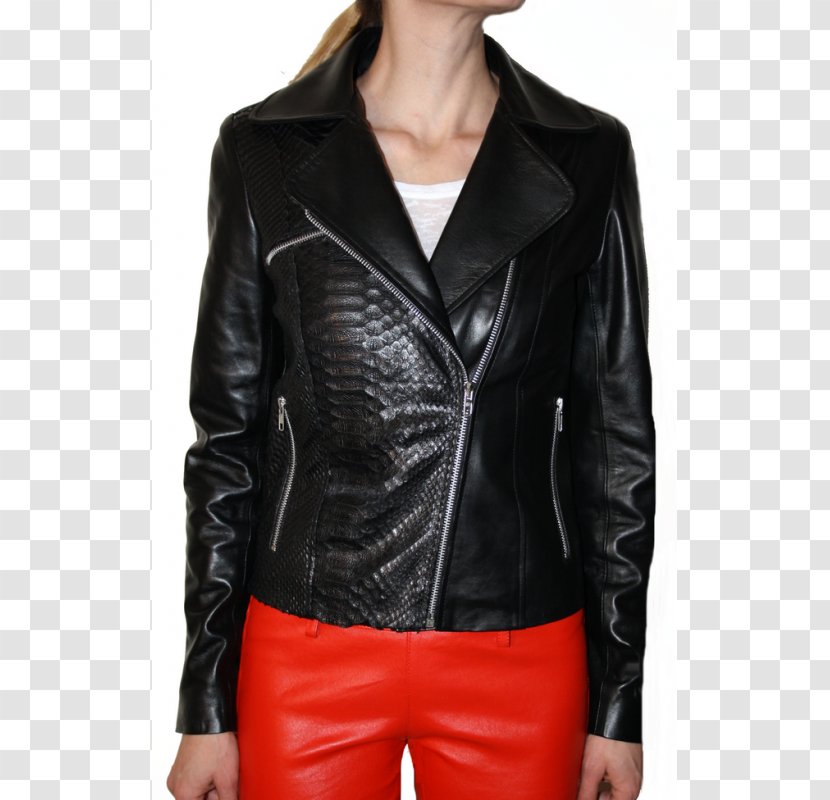 Leather Jacket Blouson Perfecto Motorcycle - Blazer Transparent PNG