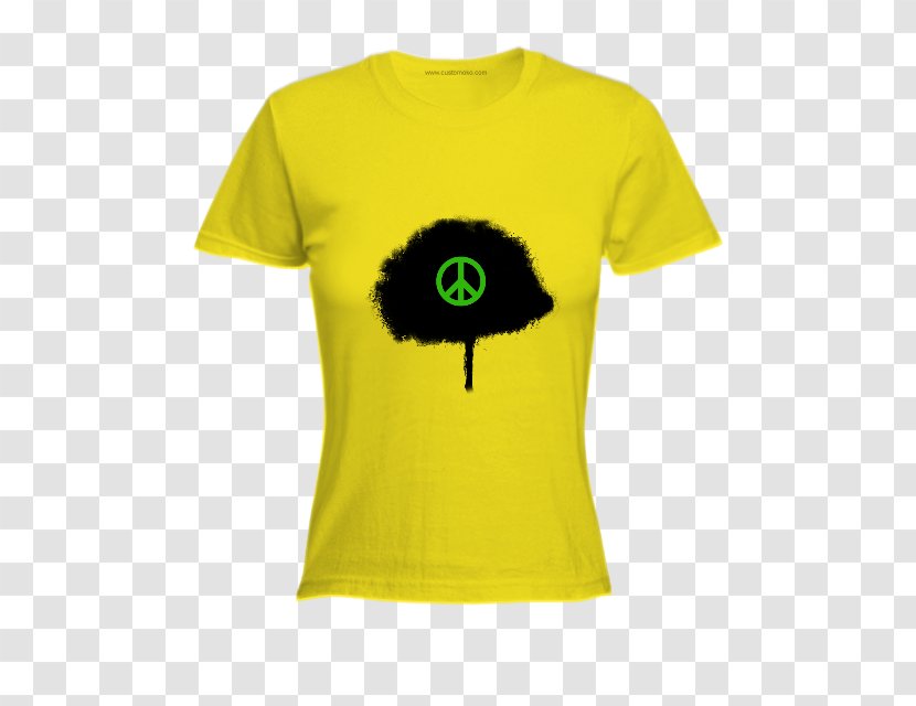 T-shirt Smiley Sleeve - T Shirt - Yellow Tree Transparent PNG