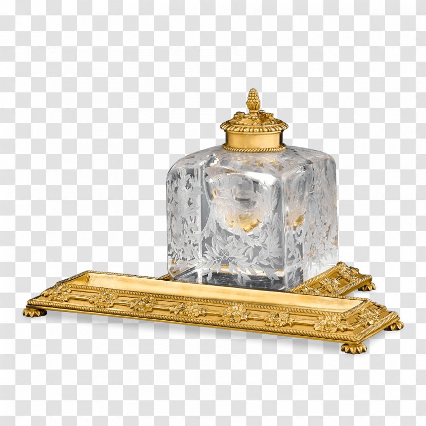 Inkwell 19th Century Ormolu Bronze Brass - Clock Transparent PNG
