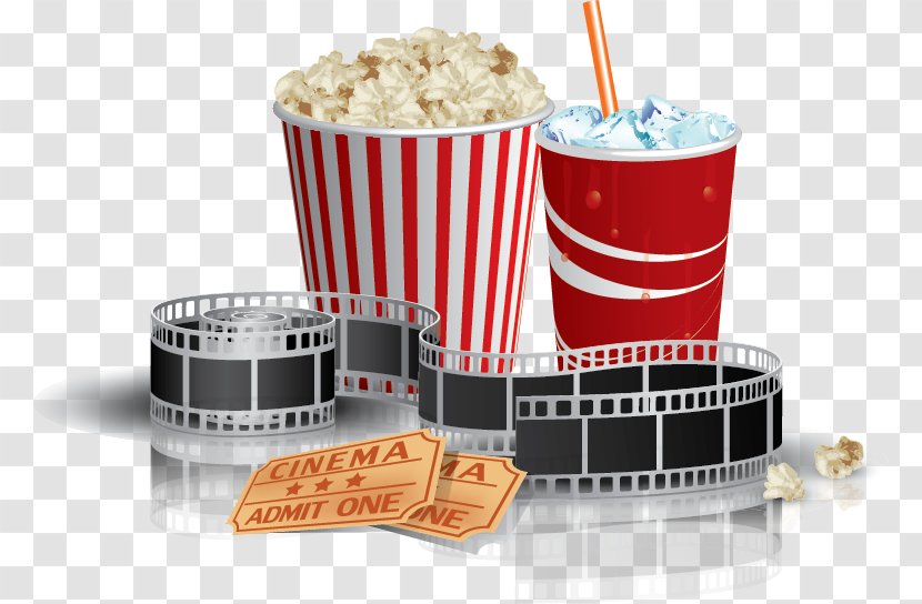 Popcorn Cinema Fizzy Drinks Film Transparent PNG