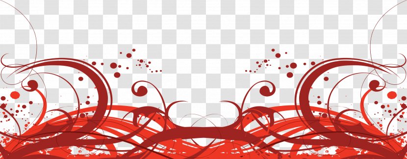 Red Line Euclidean Vector - Heart - Border Transparent PNG