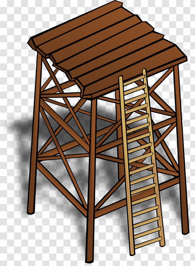 Watchtower Clip Art - Tower - Ladder Transparent PNG