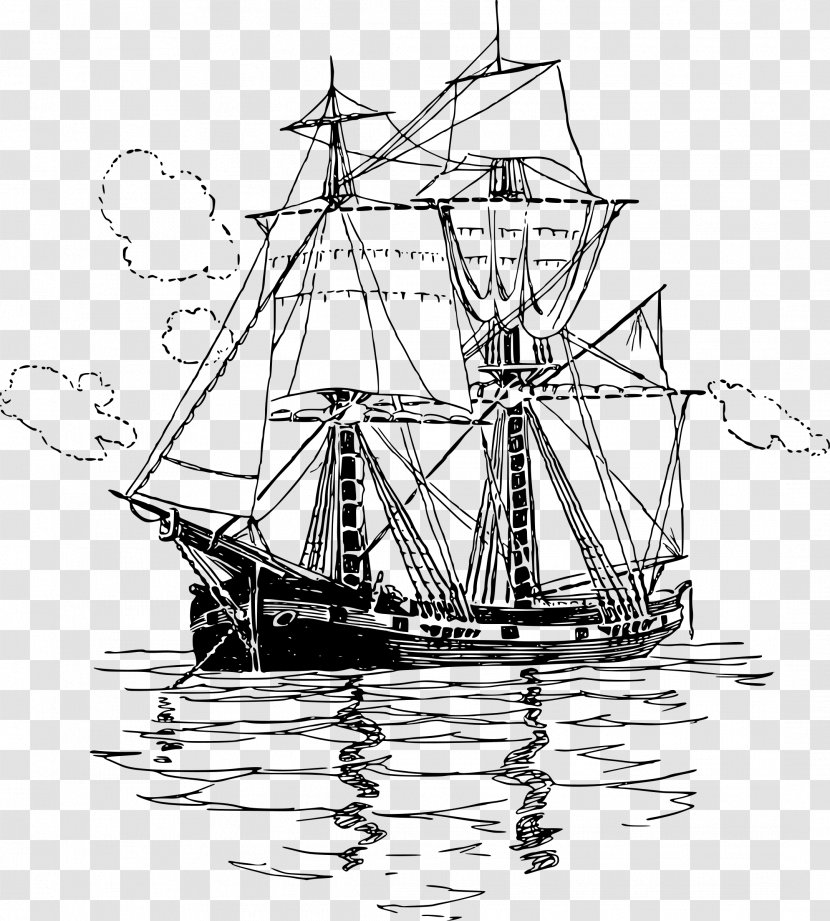 Sailing Ship Sailboat Sea - Yacht Transparent PNG