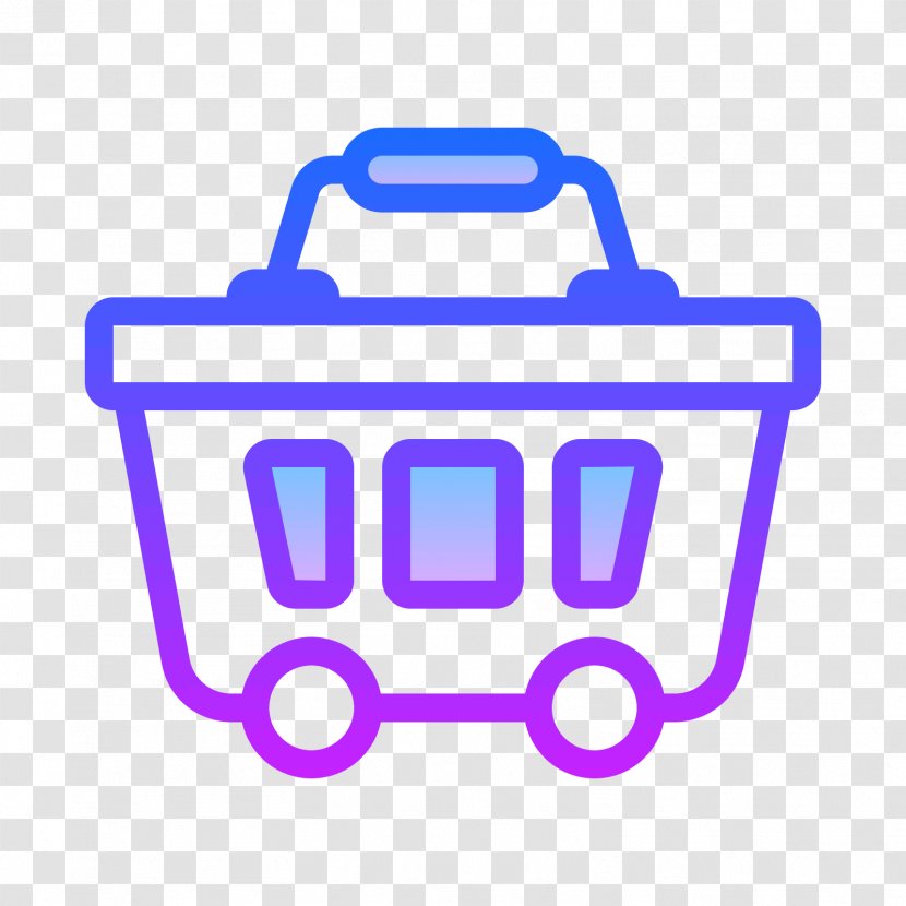 Clip Art - Purple - Shopping Basket Transparent PNG