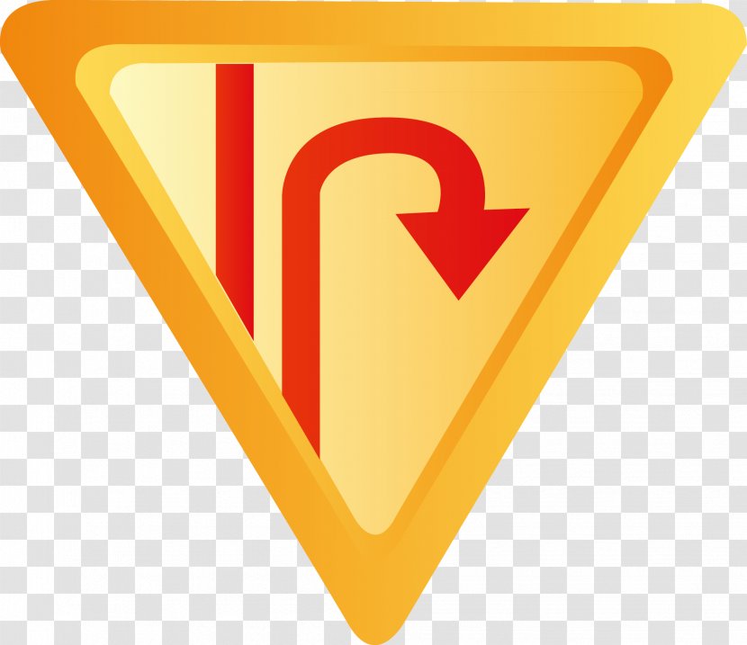 Yellow Logo Warning Sign - Symbol - Triangular Road Element Transparent PNG