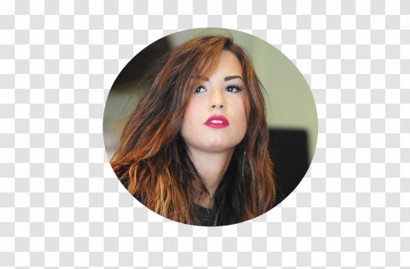Demi Lovato Hair Coloring Eyebrow Long - Circulo Transparent PNG