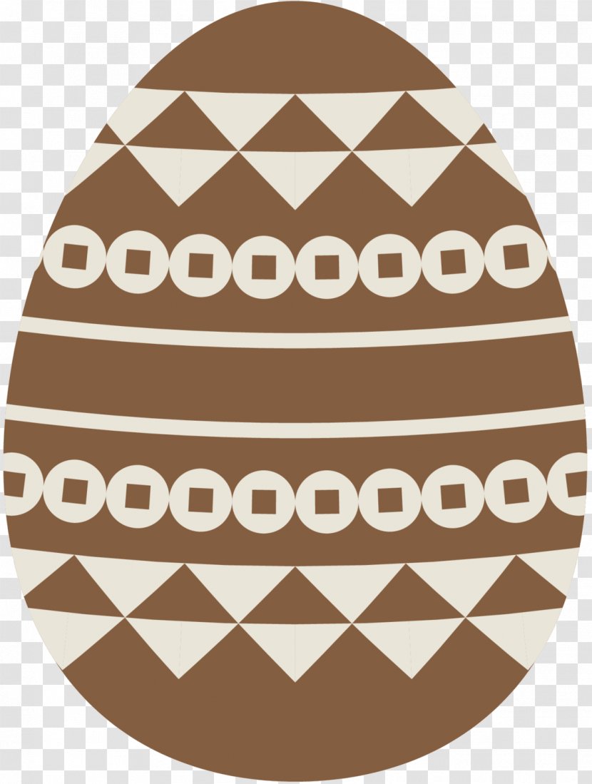 Easter Egg Font - Brown Transparent PNG