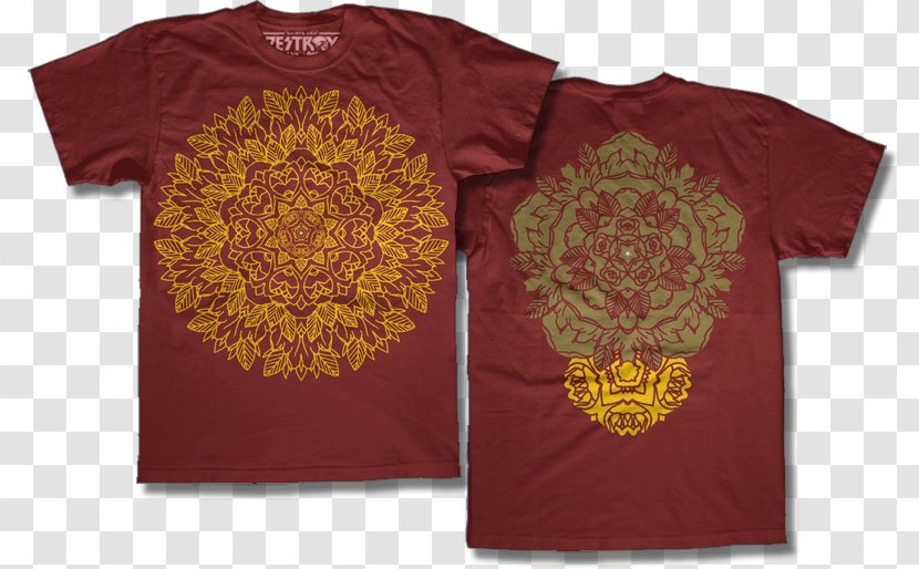T-shirt Sleeve Clothing Sizes Mandala - Silhouette - Large Discharge Price Transparent PNG