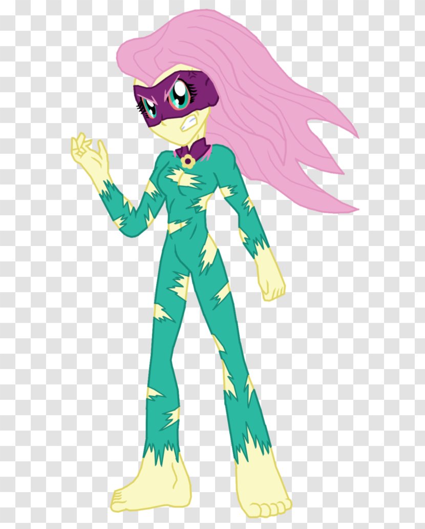 Power Ponies Fluttershy My Little Pony: Equestria Girls - Green - Angry Human Transparent PNG