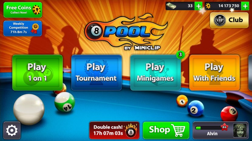 OurWorld 8 Ball Pool Coin Eight-ball Transparent PNG