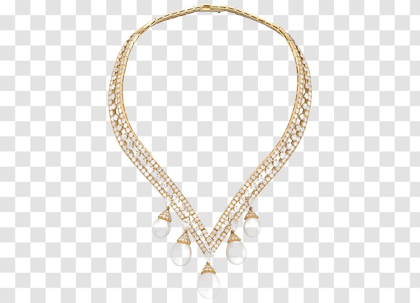 Necklace Pearl Jewellery Gold Transparent PNG