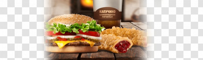 Hamburger Fast Food Vegetarian Cuisine Burger King Junk - Sandwich Transparent PNG