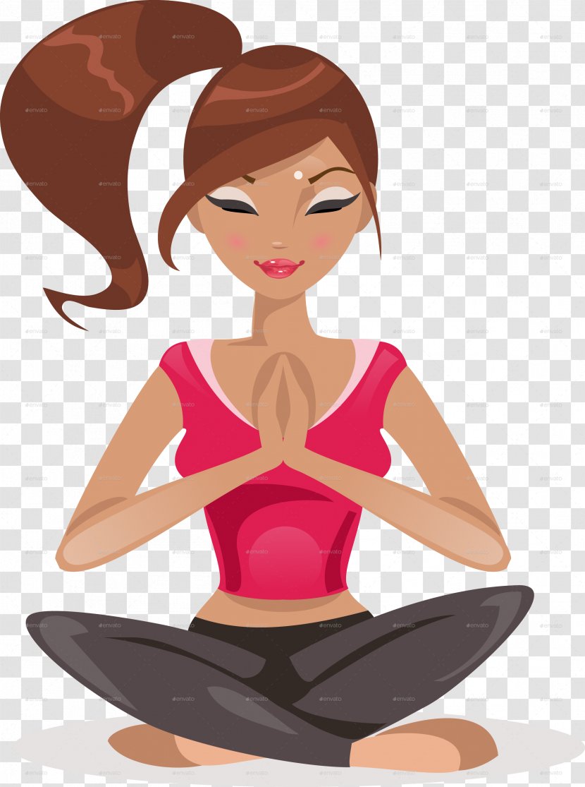 Yoga Lotus Position Asana Clip Art - Heart Transparent PNG