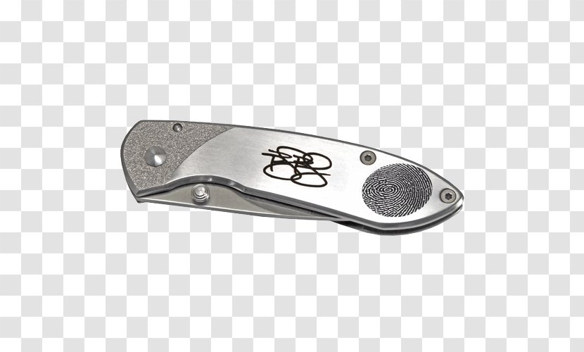 Pocketknife Fingerprint Engraving Jewellery - Cremation - Knife Transparent PNG