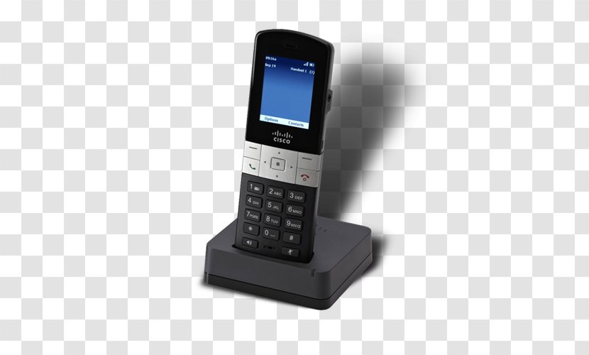 Feature Phone Mobile Phones Cisco Small Business SPA302D Digital Enhanced Cordless Telecommunications Telephone - Caller Id - 302 Transparent PNG