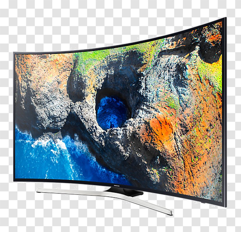 Smart TV LED-backlit LCD 4K Resolution Ultra-high-definition Television Samsung - Lcd Tv Transparent PNG