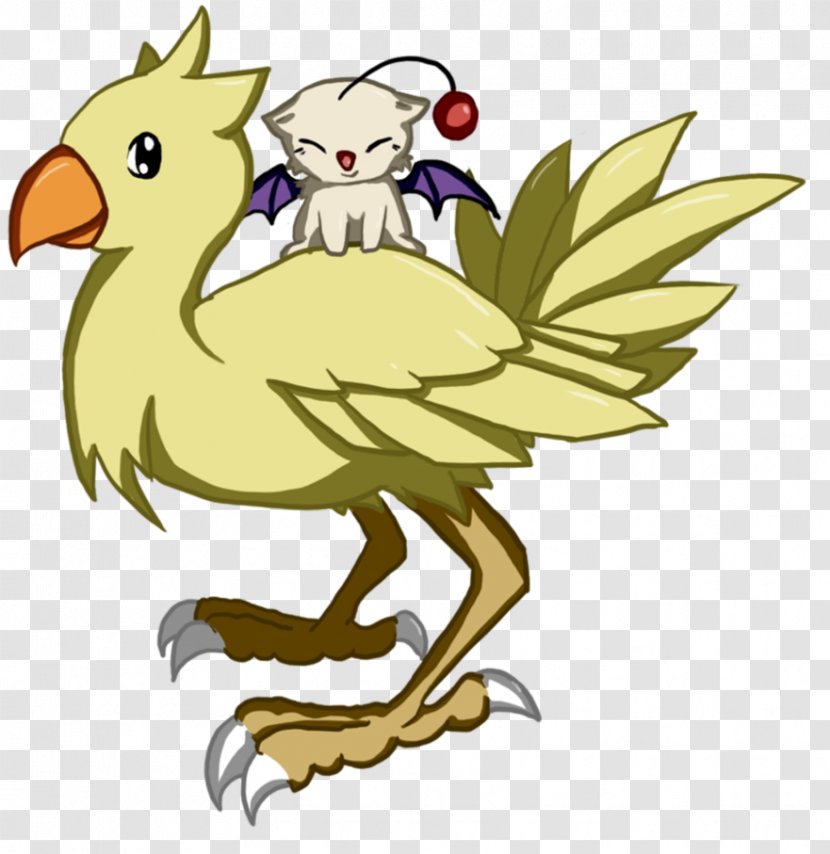 Chocobo Mog Final Fantasy Spoonflower Pattern - Bird Transparent PNG