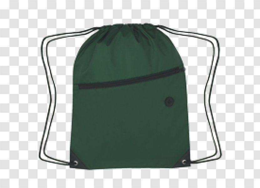 Tote Bag Drawstring Zipper Backpack - Green Transparent PNG
