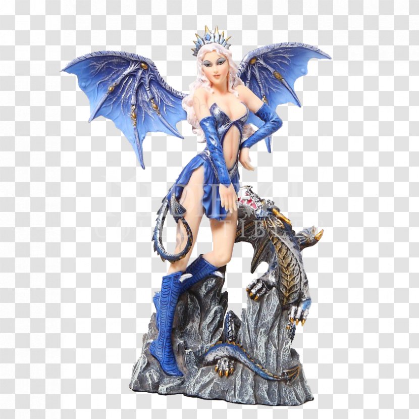 The Fairy With Turquoise Hair Figurine Dragon Statue - Action Figure - Cartoon Christmas Hats Transparent PNG