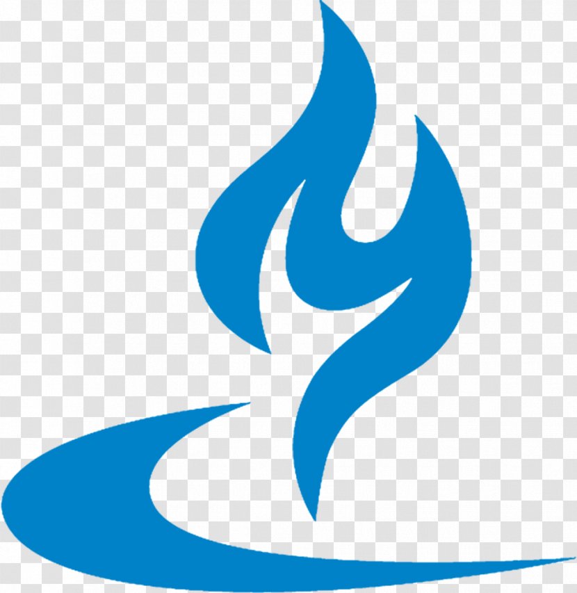 Symbol Logo Crescent Brand - Blue Fire Transparent PNG