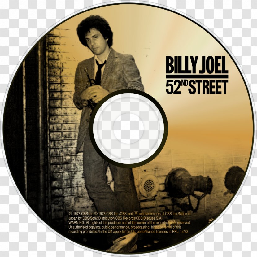52nd Street The Stranger Phonograph Record Glass Houses Album - Silhouette - Billy Joel Transparent PNG