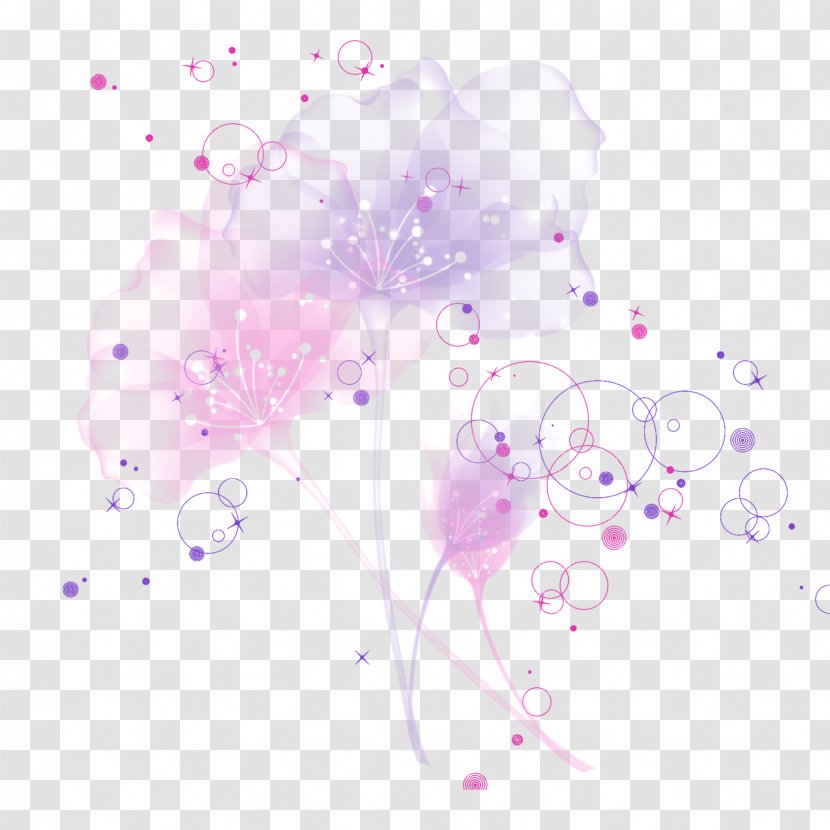 Graphic Design Petal Pattern - Fantasy Flowers Transparent PNG