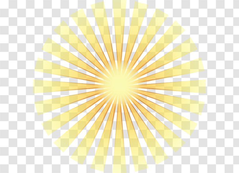 Sunlight Yellow - Crepuscular Rays - Beige Symmetry Transparent PNG