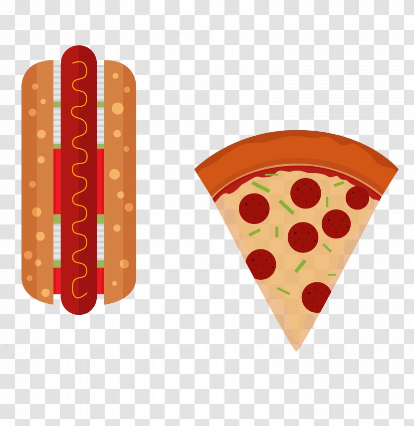 Hamburger Hot Dog Fast Food French Fries Pizza - Meatball - Vector Burger Transparent PNG