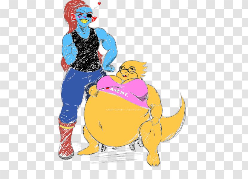 Undertale Force-feeding Adipose Tissue Fat Alphys - Cartoon - Muscle Gain And Weight Transparent PNG