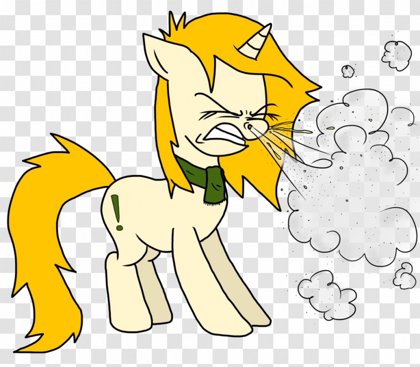 Pony Cartoon Mucus Sneeze - Wildlife Transparent PNG