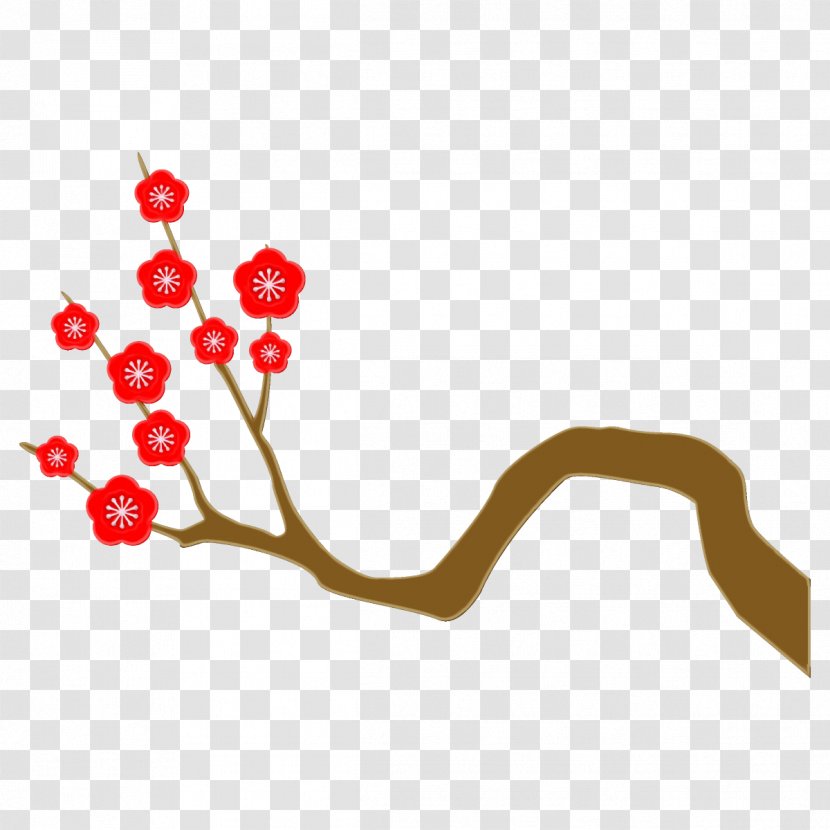 Branch Flower Plant Clip Art Twig Transparent PNG