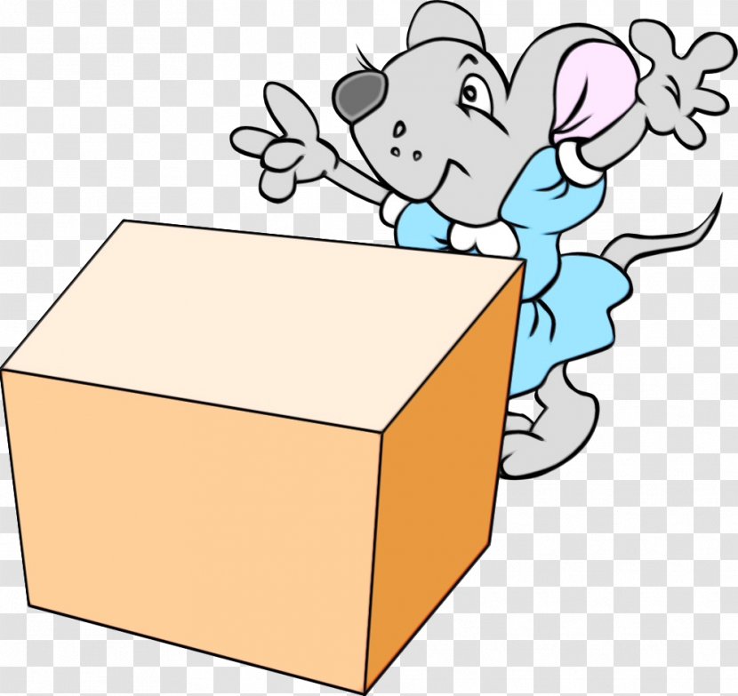 Mouse Cartoon - Box - Package Delivery Transparent PNG