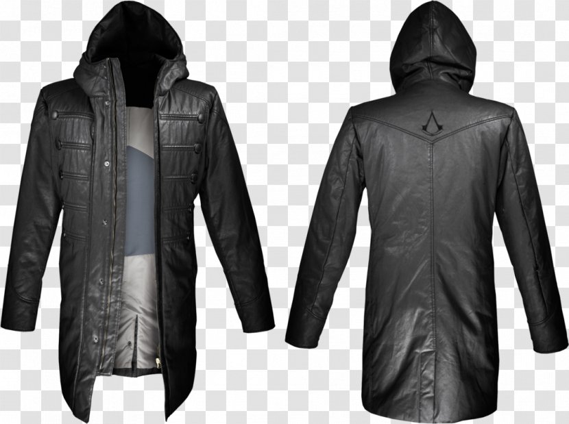 Assassin's Creed IV: Black Flag Unity Overcoat Edward Kenway Clothing - Leather Jacket - Assassins Transparent PNG