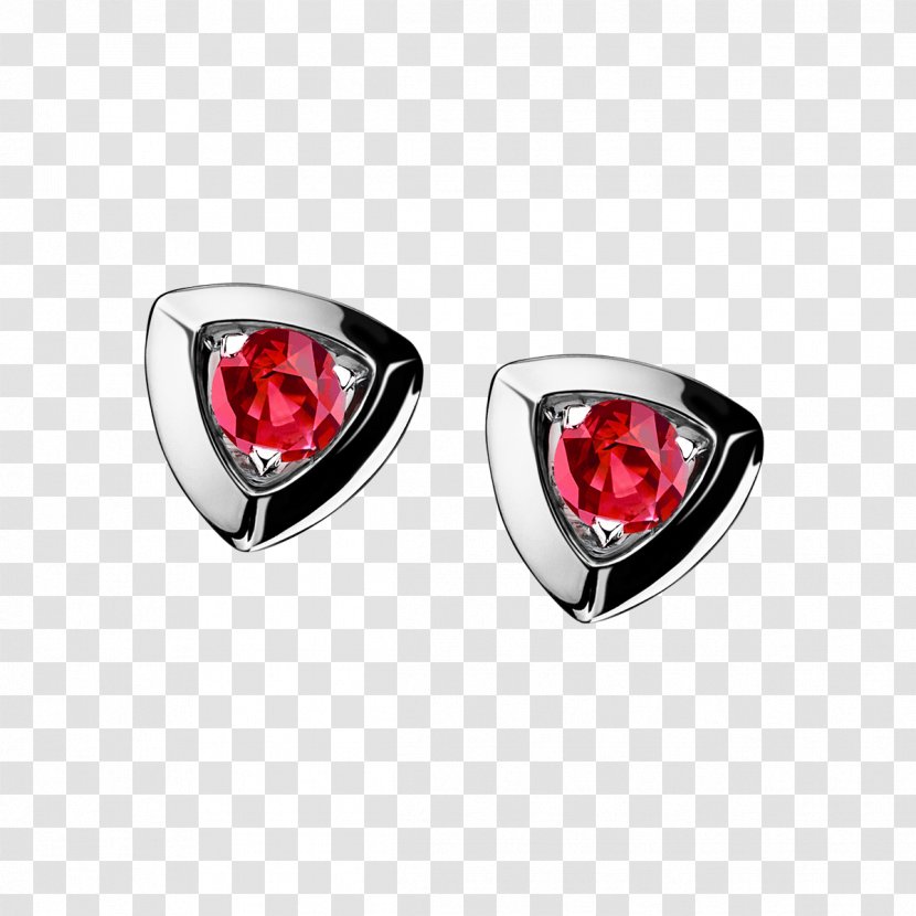 Earring Jewellery Gemstone Ruby Transparent PNG