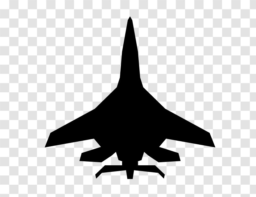 Fighter Aircraft Airplane Silhouette - Wing Transparent PNG
