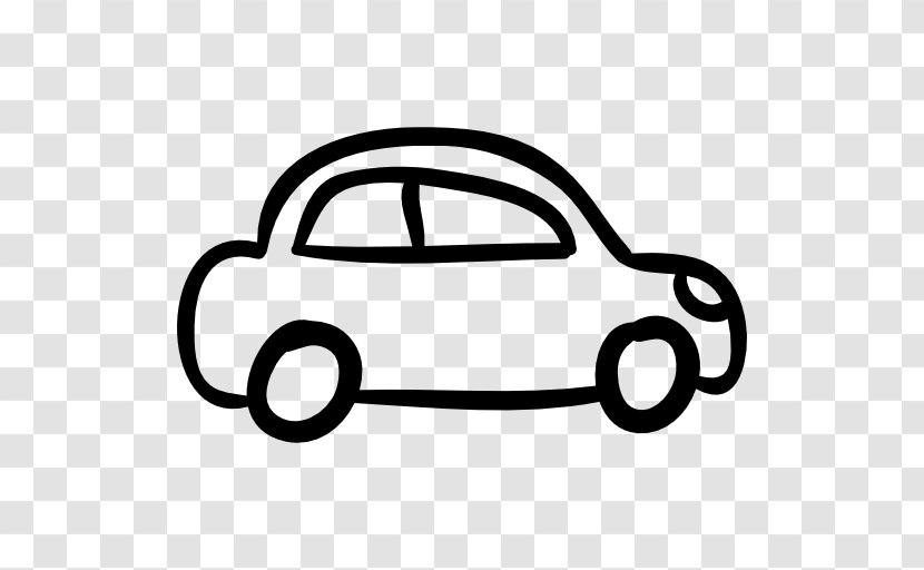 Cartoon Drawing Sports Car - Flat Design - Hand Drawn Penguin Transparent PNG