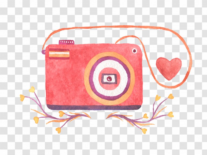 Camera Illustration - Tree - Pink Transparent PNG