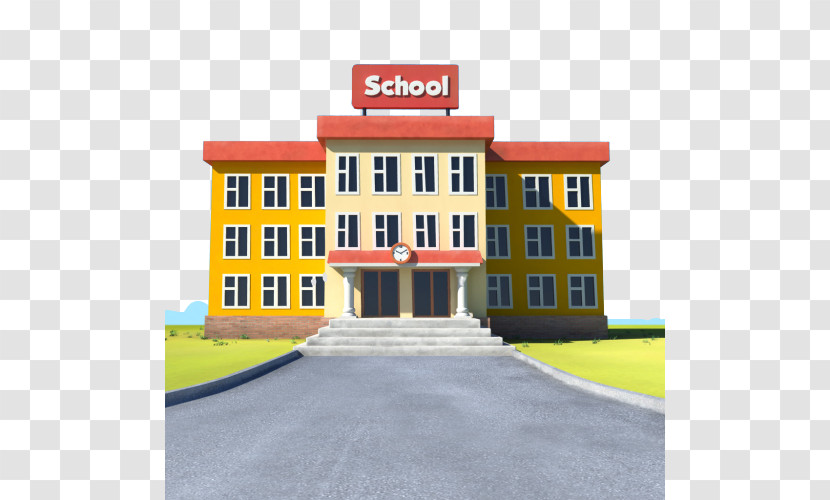 School Building Transparent PNG