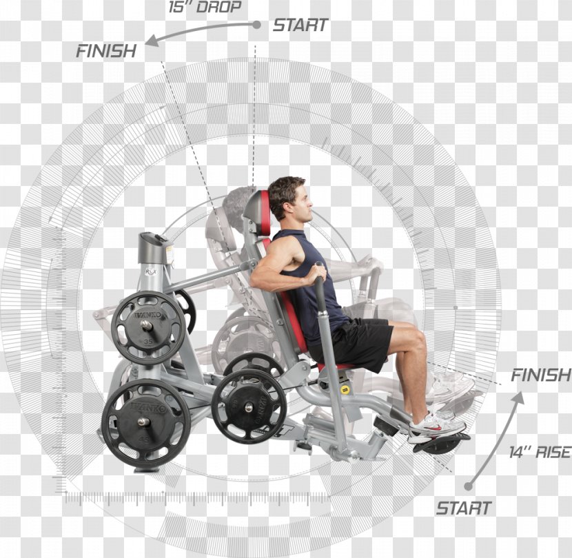 Exercise Machine Musculation Des Pectoraux Bench Press Développé Décliné Weight Training - Silhouette - Hoisting Transparent PNG